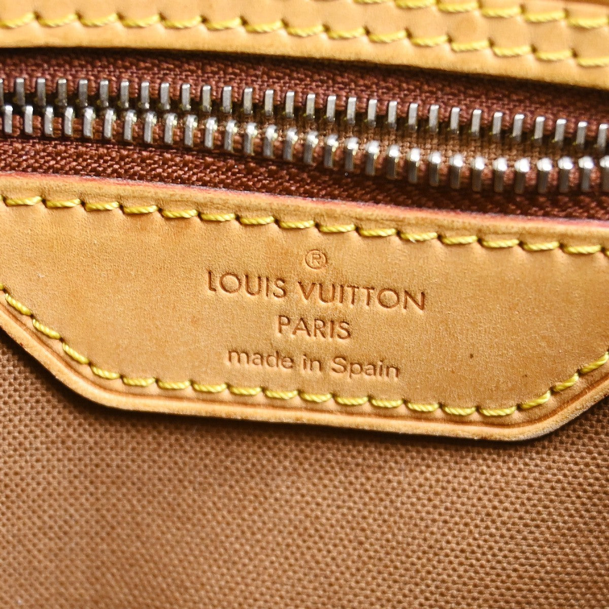 Louis Vuitton Batignolles Handbag Monogram Canvas Brown Canvas Tote Bag Bag (   )