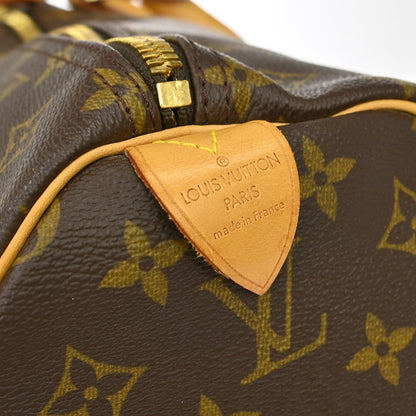 Louis Vuitton Keepall Bag Monogram Canvas Brown Canvas Travel Bag Bag (   )