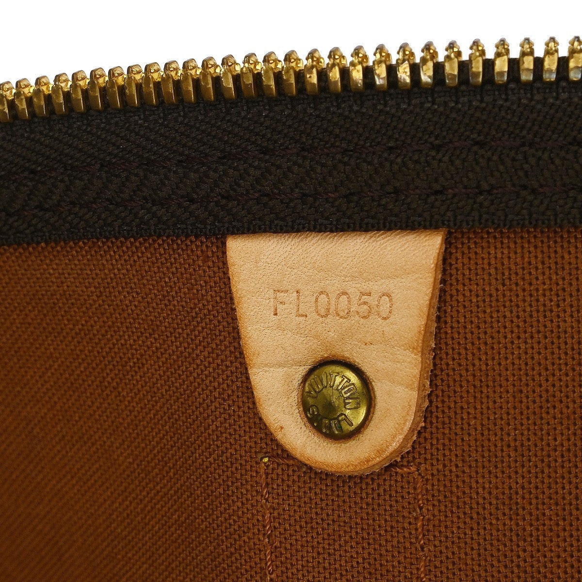 Louis Vuitton Keepall Bag Monogram Canvas Brown Canvas Travel Bag Bag (   )