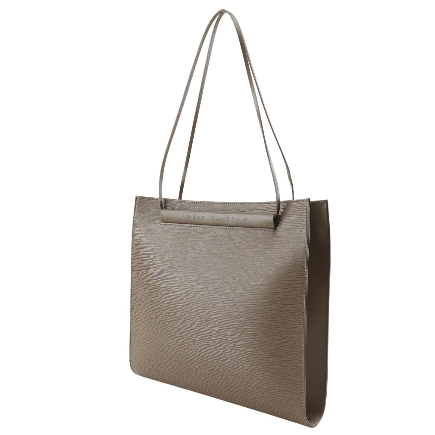 Louis Vuitton Saint Tropez Handbag Epi Leather Gray Leather Tote Bag Bag (   )