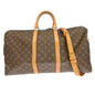 Louis Vuitton Keepall Bandouliere Bag Monogram Canvas Brown Canvas Travel Bag Bag (   )