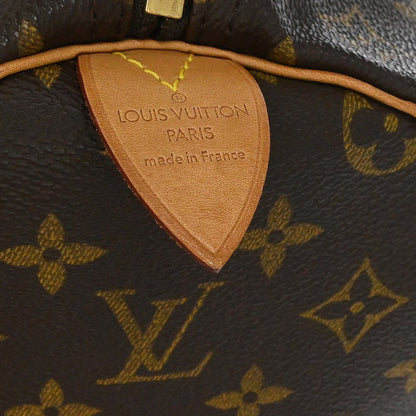 Louis Vuitton Keepall Bag Monogram Canvas Brown Canvas Travel Bag Bag (   )