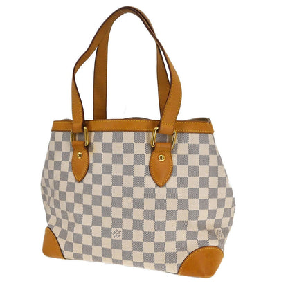 Louis Vuitton Hampstead Handbag Damier White Canvas Tote Bag Bag (   )