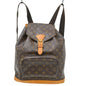 Louis Vuitton Vintage Montsouris Backpack Monogram Canvas Brown Canvas Backpack Bag (   )