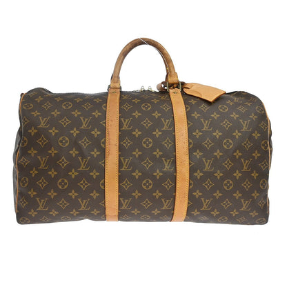 Louis Vuitton Keepall Bandouliere Bag Monogram Canvas Brown Canvas Travel Bag Bag (   )