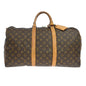 Louis Vuitton Keepall Bandouliere Bag Monogram Canvas Brown Canvas Travel Bag Bag (   )