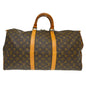 Louis Vuitton Keepall Bag Monogram Canvas Brown Canvas Travel Bag Bag (   )