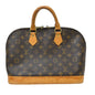 Louis Vuitton Alma Handbag Monogram Canvas Brown Canvas Handbag (   )