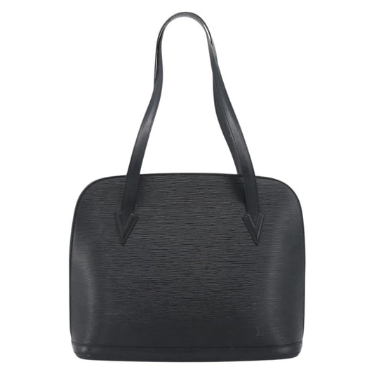 Louis Vuitton Lussac Handbag Epi Leather Black Leather Shoulder Bag Bag (   )