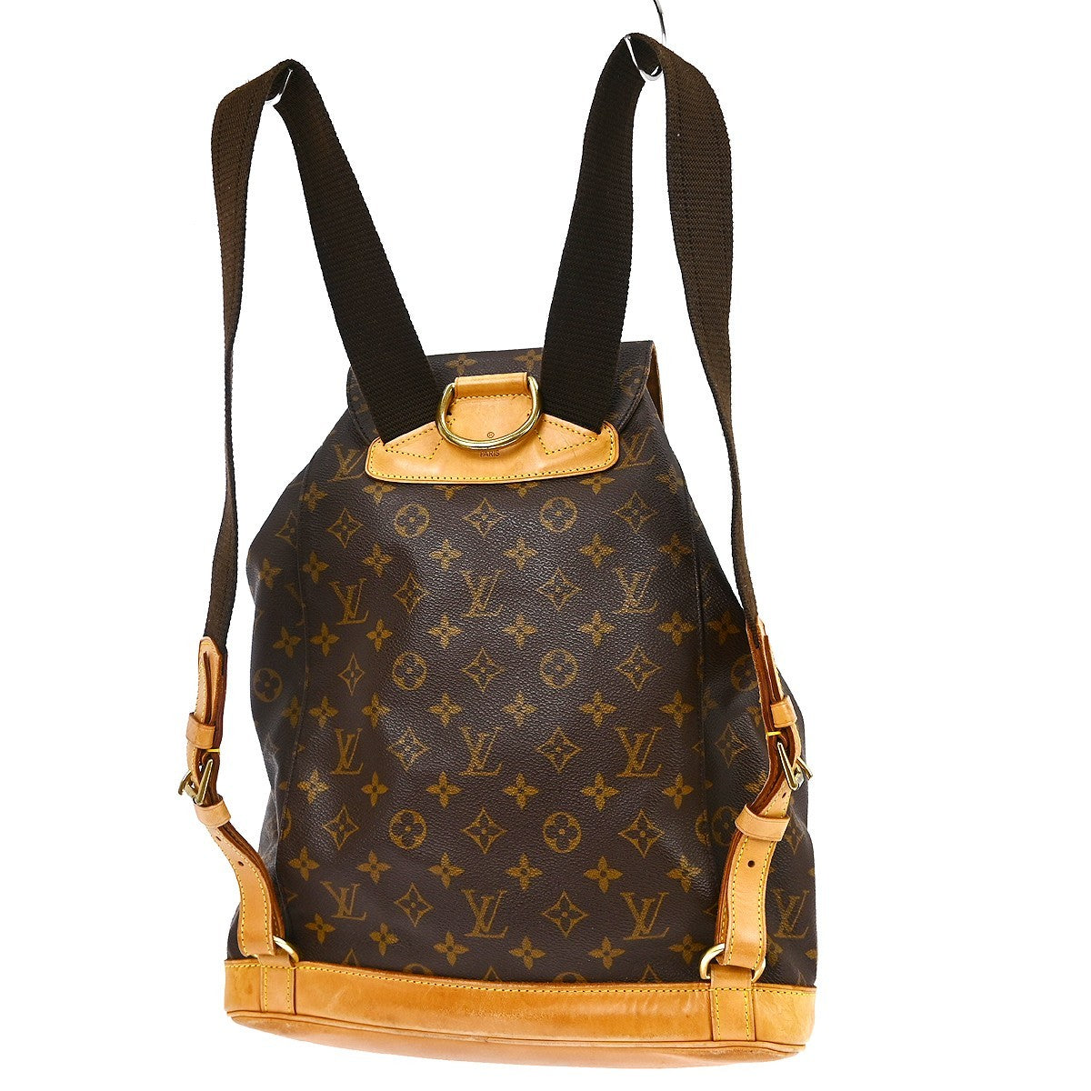 Louis Vuitton Vintage Montsouris Backpack Monogram Canvas Brown Canvas Backpack Bag (   )