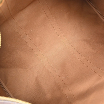 Louis Vuitton Keepall Bag Monogram Canvas Brown Canvas Travel Bag Bag (   )