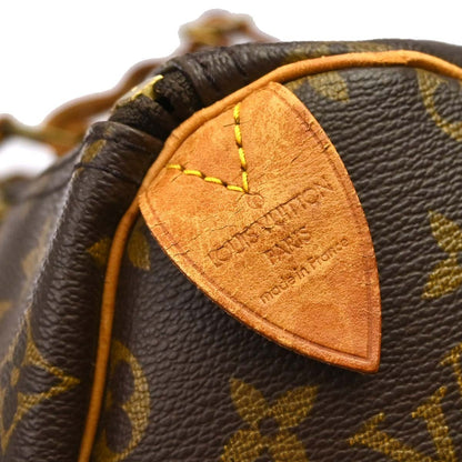 Louis Vuitton Keepall Bag Monogram Canvas Brown Canvas Travel Bag Bag (   )