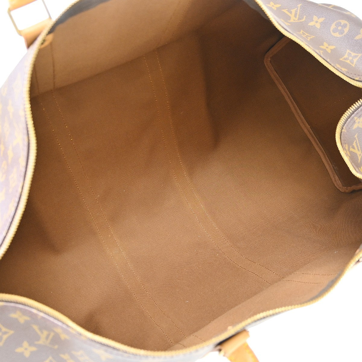 Louis Vuitton Keepall Bandouliere Bag Monogram Canvas Brown Canvas Travel Bag Bag (   )