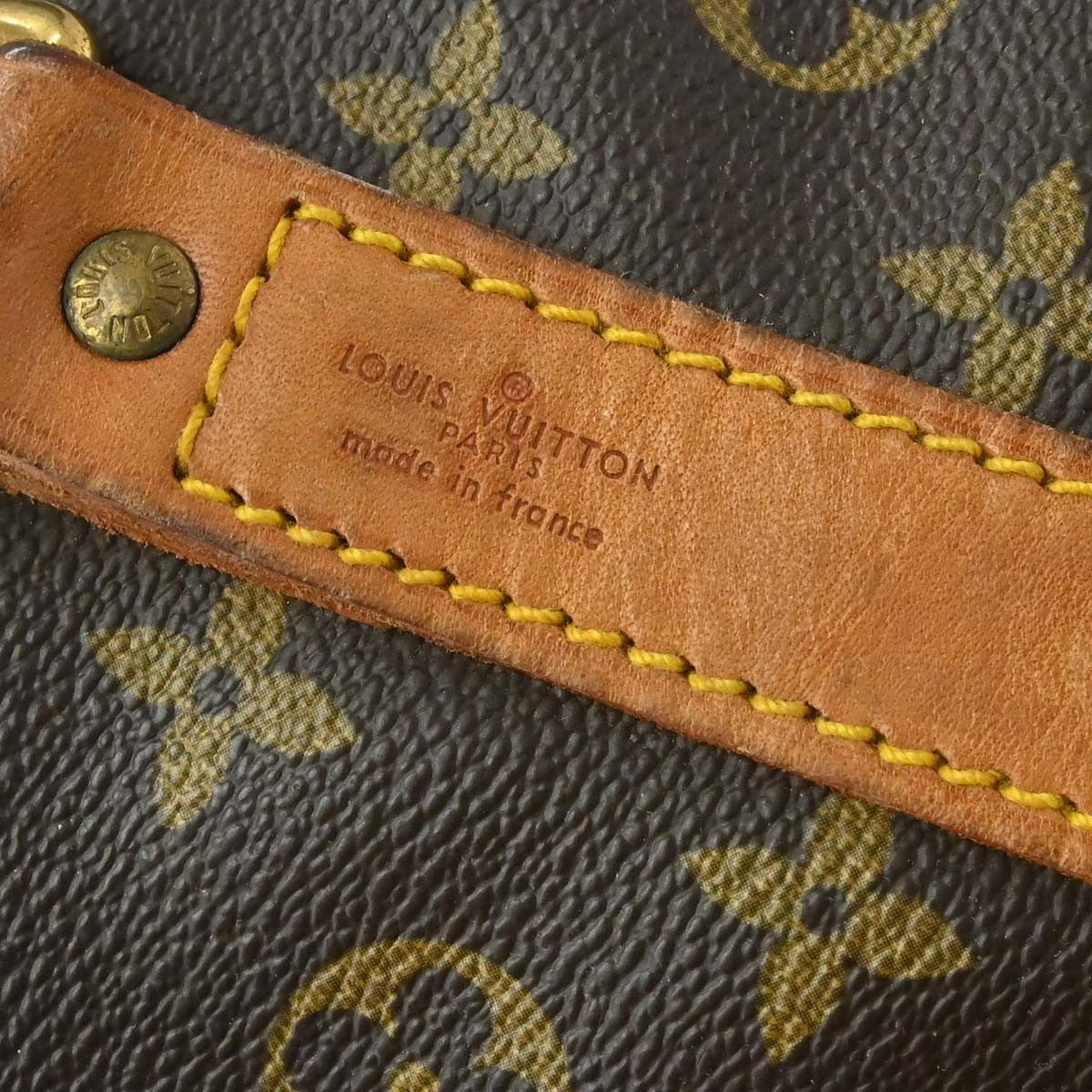 Louis Vuitton Keepall Bandouliere Bag Monogram Canvas Brown Canvas Travel Bag Bag (   )