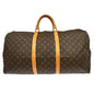 Louis Vuitton Keepall Bag Monogram Canvas Brown Canvas Travel Bag Bag (   )