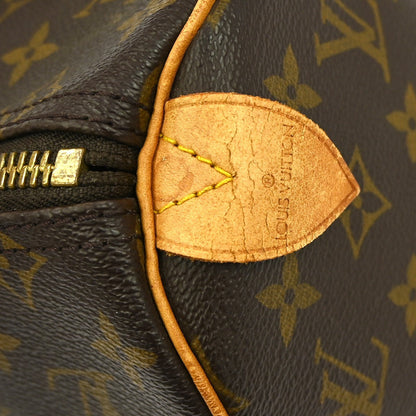 Louis Vuitton Keepall Bag Monogram Canvas Brown Canvas Travel Bag Bag (   )