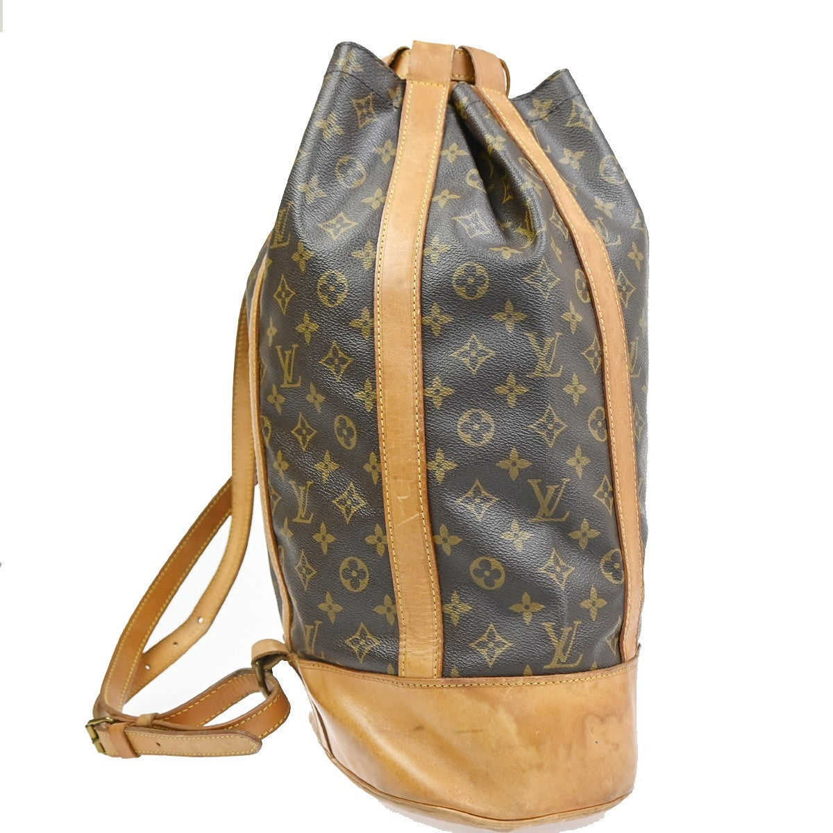 Louis Vuitton Randonnee Backpack Monogram Canvas Brown Canvas Backpack Bag (   )