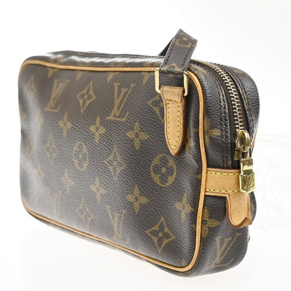 Louis Vuitton Pochette Marly Bandouliere Bag Monogram Canvas Brown Leather Shoulder Bag Bag (   )