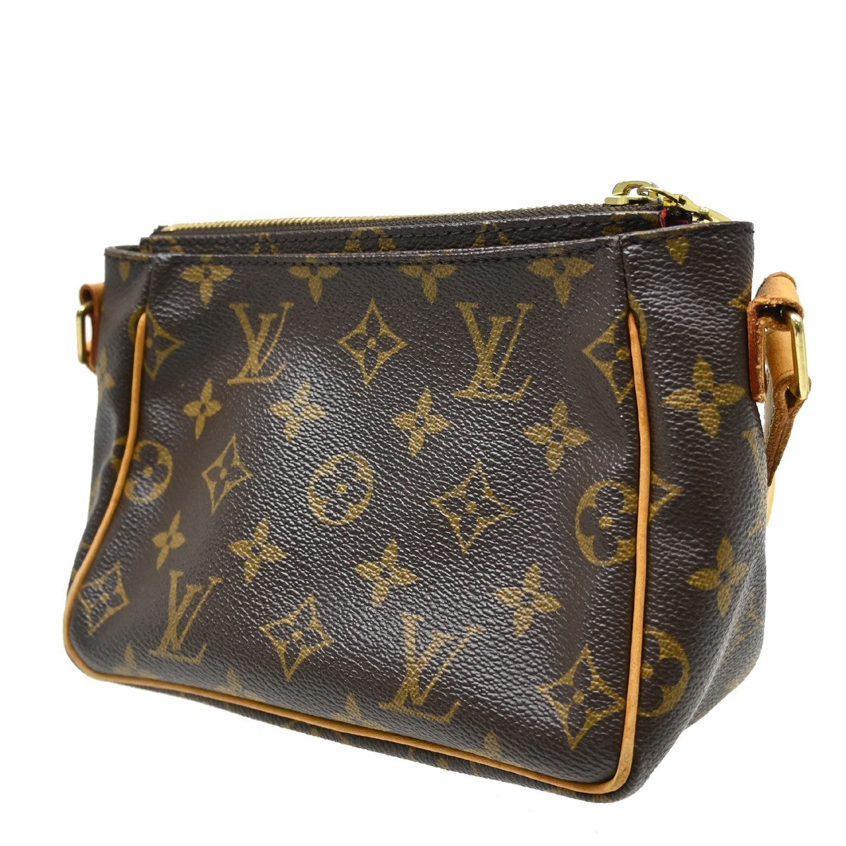 Louis Vuitton Viva Cite Handbag Monogram Canvas Brown Canvas Shoulder Bag Bag (   )