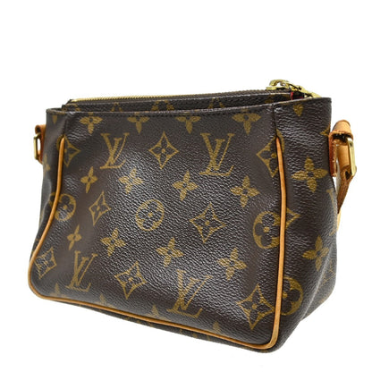 Louis Vuitton Viva Cite Handbag Monogram Canvas Brown Canvas Shoulder Bag Bag (   )