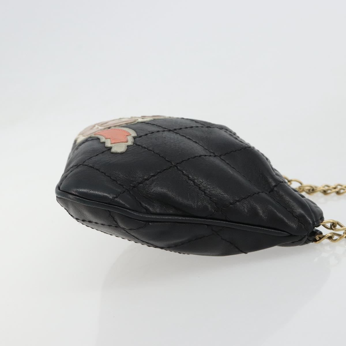 Chanel Chain Tote Leather Black Leather Shoulder Bag Bag (   )