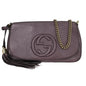 Gucci Soho Chain Crossbody Bag Leather Purple Leather Shoulder Bag Bag (   )