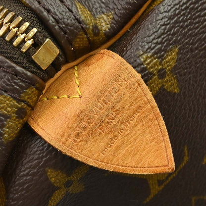Louis Vuitton Keepall Bag Monogram Canvas Brown Canvas Travel Bag Bag (   )
