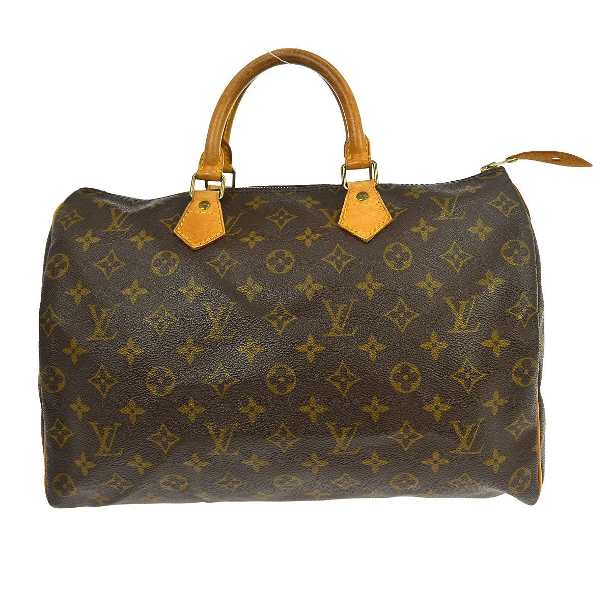 Louis Vuitton Speedy Handbag Monogram Canvas Brown Canvas Handbag (   )