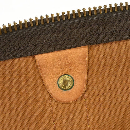 Louis Vuitton Keepall Bag Monogram Canvas Brown Canvas Travel Bag Bag (   )