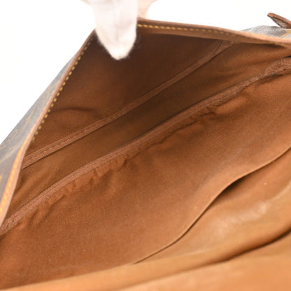 Louis Vuitton Saumur Handbag Monogram Canvas Brown Canvas Shoulder Bag Bag (   )