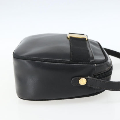 Salvatore Ferragamo Vara Bow Camera Shoulder Bag Patent Leather Black Leather Shoulder Bag Bag (   )