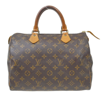 Louis Vuitton Speedy Handbag Monogram Canvas Brown Canvas Handbag (   )
