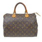 Louis Vuitton Speedy Handbag Monogram Canvas Brown Canvas Handbag (   )