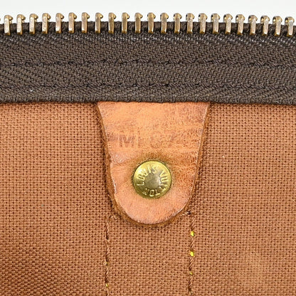 Louis Vuitton Keepall Bag Monogram Canvas Brown Canvas Travel Bag Bag (   )