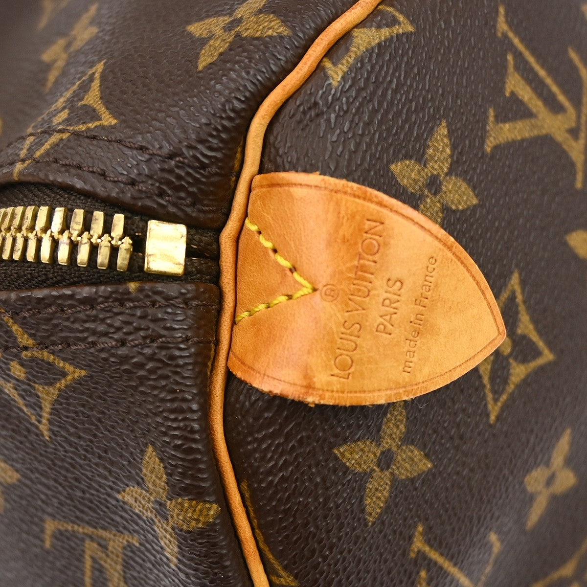 Louis Vuitton Keepall Bag Monogram Canvas Brown Canvas Travel Bag Bag (   )