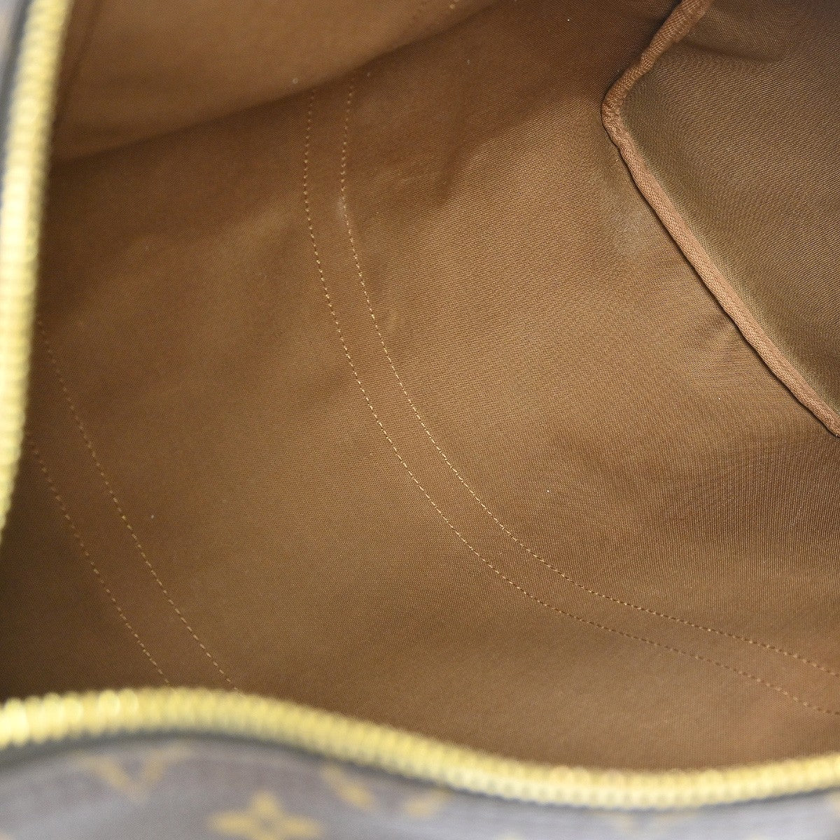 Louis Vuitton Keepall Bag Monogram Canvas Brown Canvas Travel Bag Bag (   )
