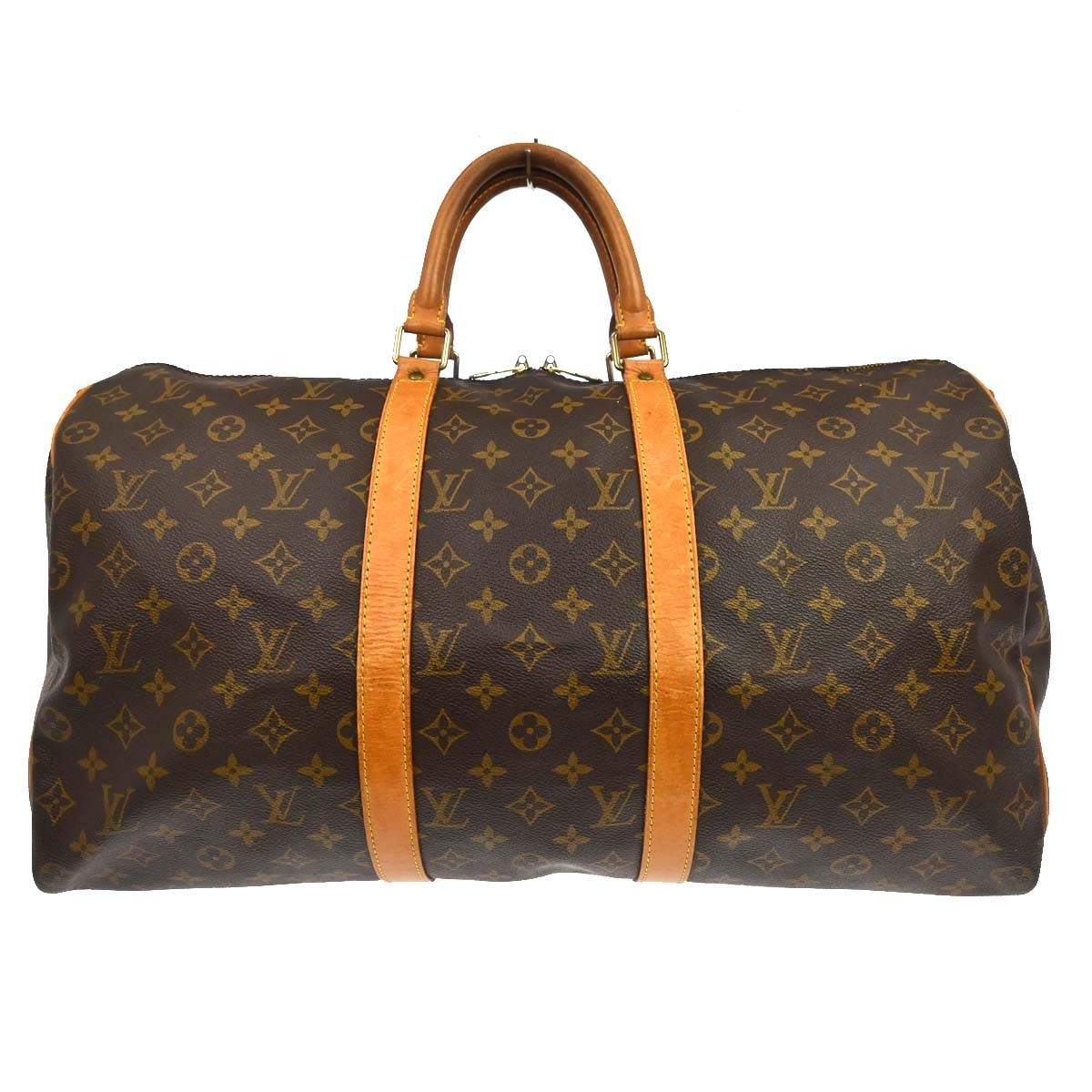 Louis Vuitton Keepall Bandouliere Bag Monogram Canvas Brown Canvas Travel Bag Bag (   )
