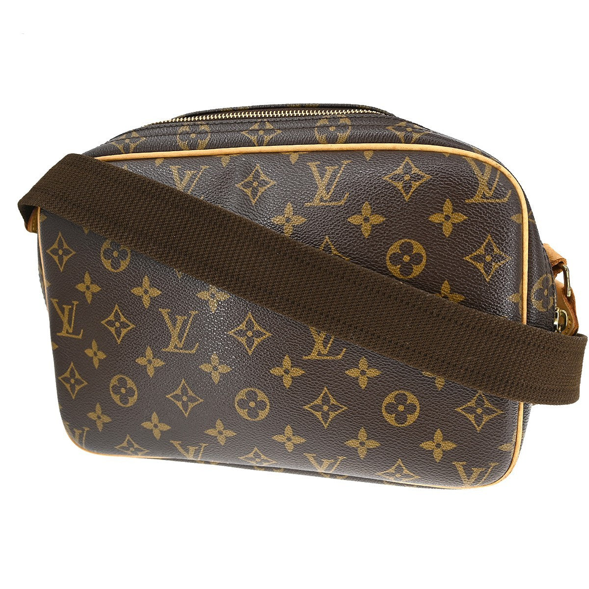 Louis Vuitton Reporter Bag Monogram Canvas Brown Canvas Shoulder Bag Bag (   )