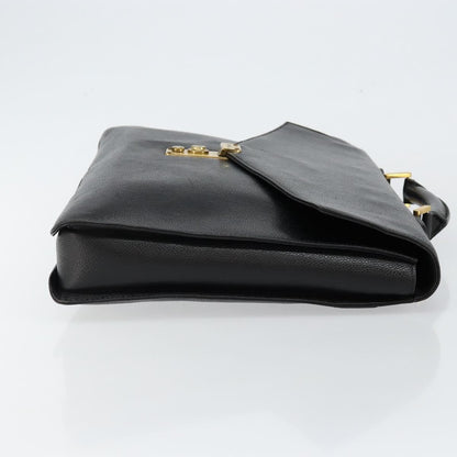 Chanel Vintage Lock Briefcase Caviar Black Leather Briefcase Bag (   )