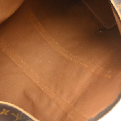 Louis Vuitton Keepall Bag Monogram Canvas Brown Canvas Travel Bag Bag (   )