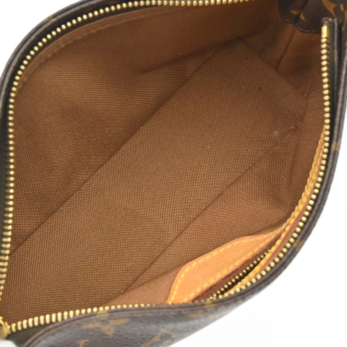 Louis Vuitton Trotteur Handbag Monogram Canvas Brown Canvas Clutche & Pouche Bag (   )