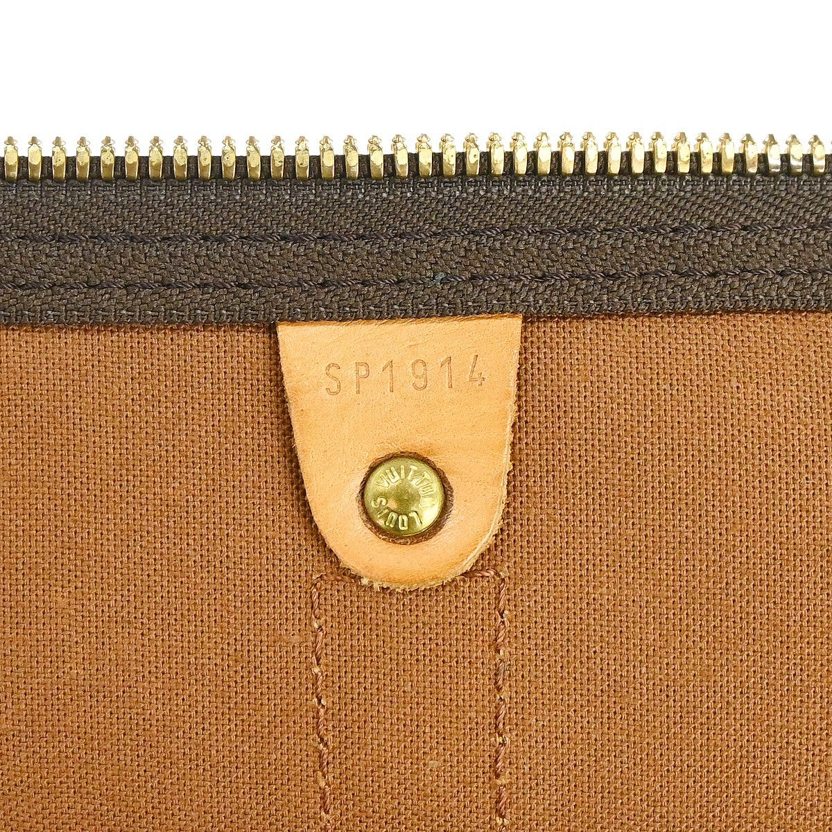 Louis Vuitton Keepall Bag Monogram Canvas Brown Canvas Travel Bag Bag (   )