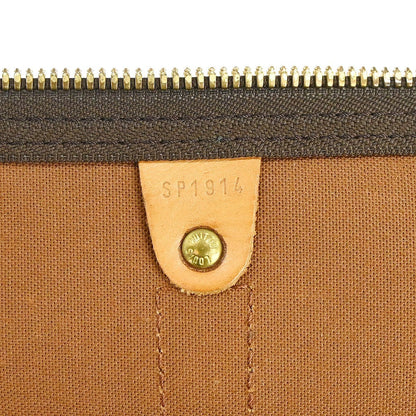 Louis Vuitton Keepall Bag Monogram Canvas Brown Canvas Travel Bag Bag (   )