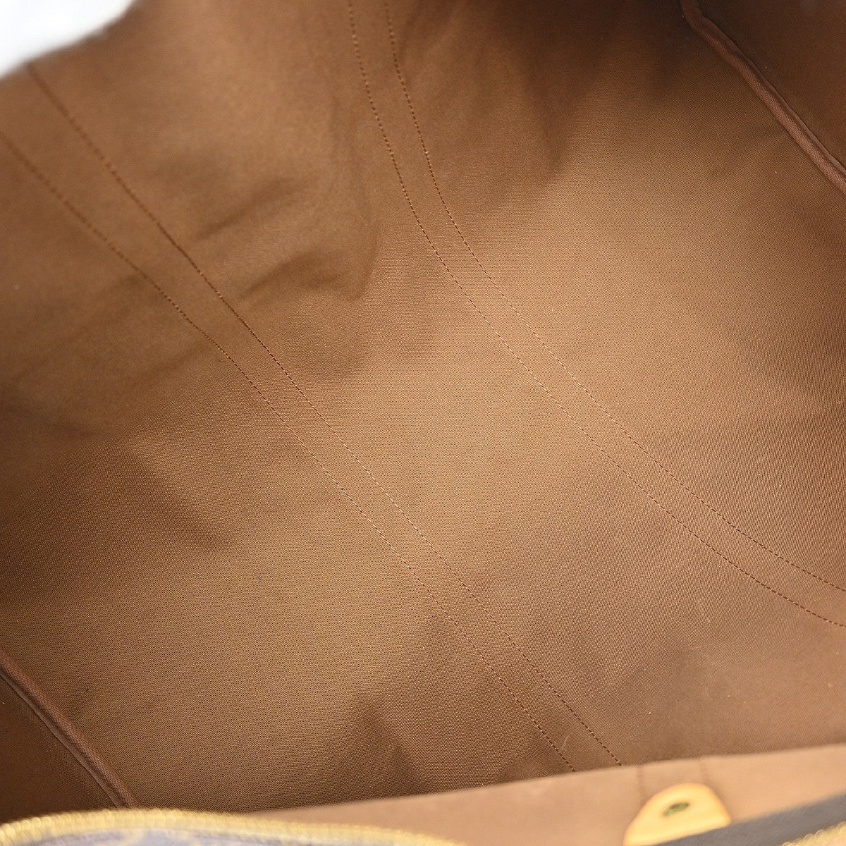Louis Vuitton Keepall Bag Monogram Canvas Brown Canvas Travel Bag Bag (   )