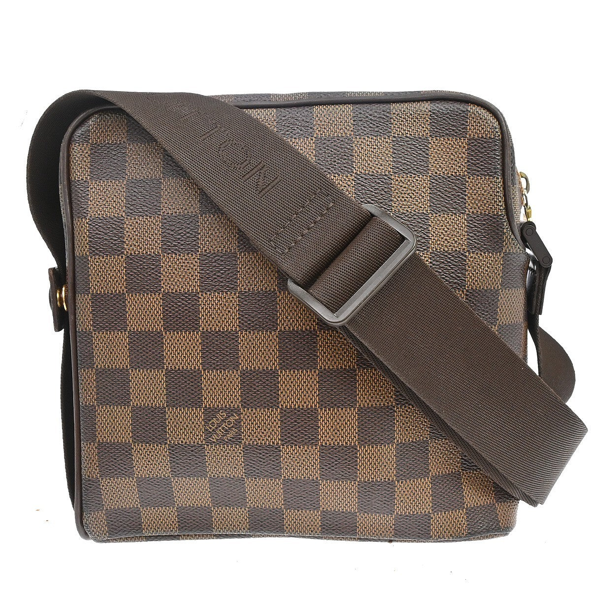 Louis Vuitton Olav Handbag Damier Brown Canvas Shoulder Bag Bag (   )