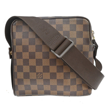 Louis Vuitton Olav Handbag Damier Brown Canvas Shoulder Bag Bag (   )
