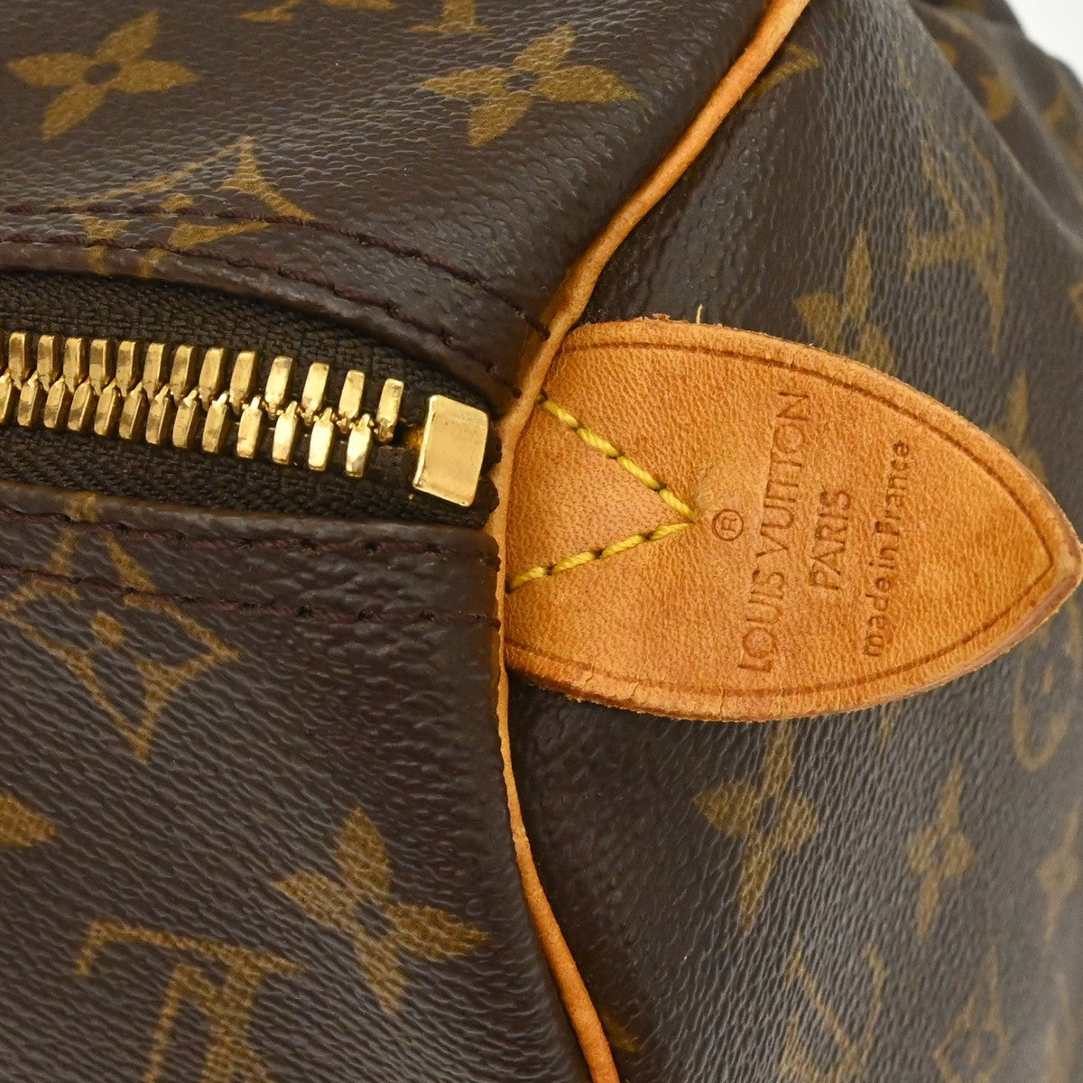 Louis Vuitton Keepall Bag Monogram Canvas Brown Canvas Travel Bag Bag (   )