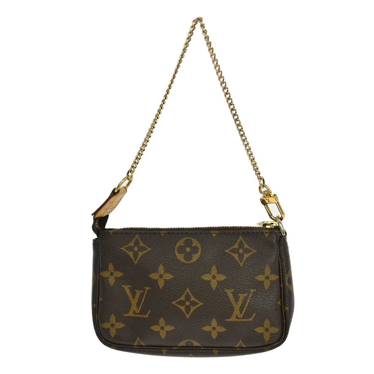 Louis Vuitton Mini Pochette Accessoires Canvas Brown Canvas Clutche & Pouche Bag (   )