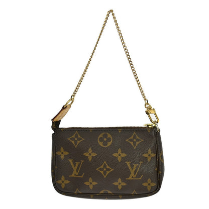 Louis Vuitton Mini Pochette Accessoires Canvas Brown Canvas Clutche & Pouche Bag (   )