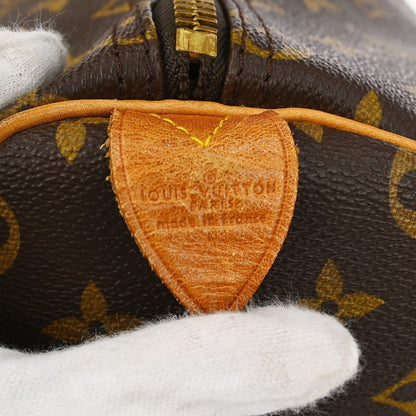 Louis Vuitton Keepall Bag Monogram Canvas Brown Canvas Travel Bag Bag (   )